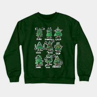 Energy Posing Trees Crewneck Sweatshirt